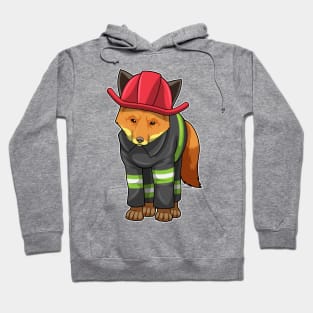 Fox as Firefighter with Helmet Hoodie